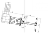 Agitateur hybride pliable à entrée latérale en acier moulé pour béton